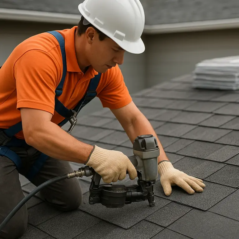 Asphalt shingle installation